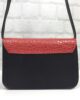 Чанта Costantino 10744НС черно с червено естествена кожа