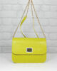 Чанта Costantino 1415/23-1 лимонено жълто от естествена кожа