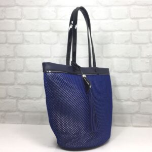 Дамска чанта Еврика синя от еко кожа - EvrikaShop