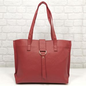 Дамска чанта Еврика в червен цвят - EvrikaShop