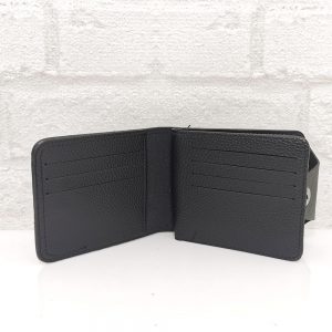 Стилен мъжки портфейл от еко кожа черен - EvrikaShop