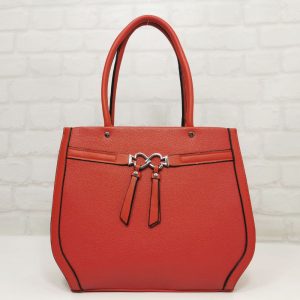 Дамска чанта Мария С червена от еко кожа - EvrikaShop