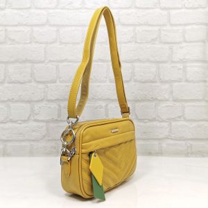 Чанта David Jones 6227-2Ж, жълта, малка Дамски чанти
