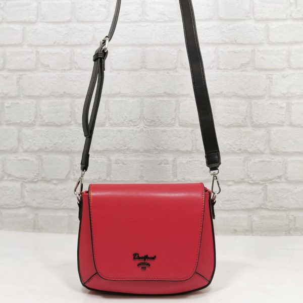 Дамска чанта David Jones червена, малка - EvrikaShop