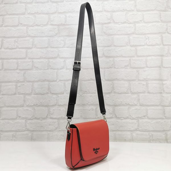 Дамска чанта David Jones червена, малка - EvrikaShop