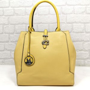 Дамска чанта Мария С жълта от Италия - EvrikaShop