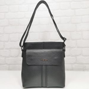 Мъжка чанта черна от естествена кожа - EvrikaShop
