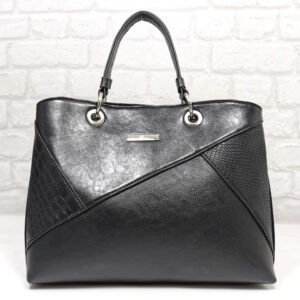 Дамска чантa Еврика черна от еко кожа - EvrikaShop