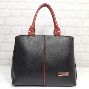 Дамска чантa Еврика черна с червено - EvrikaShop