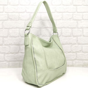 Зелена дамска чанта Мария С, внос от Италия - EvrikaShop