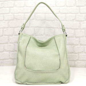 Зелена дамска чанта Мария С, внос от Италия - EvrikaShop