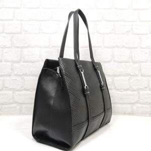 Дамска средно голяма чанта Мария С черна - EvrikaShop