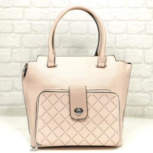 Дамска бледо розова чанта Мария С - EvrikaShop