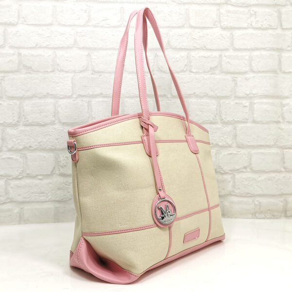 Дамска чанта Мария С текстил с еко кожа - EvrikaShop