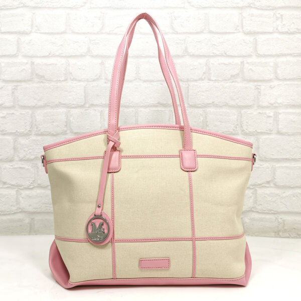 Дамска чанта Мария С текстил с еко кожа - EvrikaShop