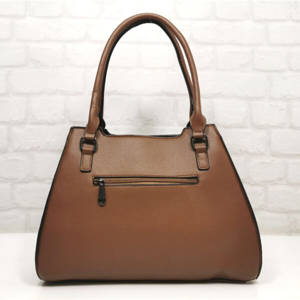 Кафява дамска чанта Мария С от Италия - EvrikaShop
