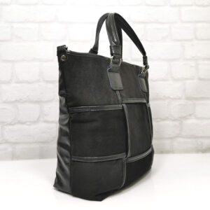 Удобна черна дамска чанта Еврика от еко кожа - EvrikaShop