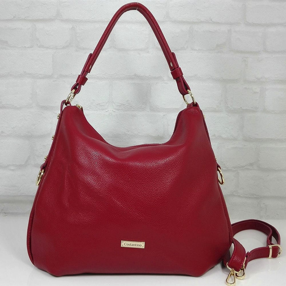 damska-chanta-10907-9-ek Чанта Еврика 10907R естествена кожа червена