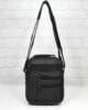 Чанта мъжка 495418 черна кожа