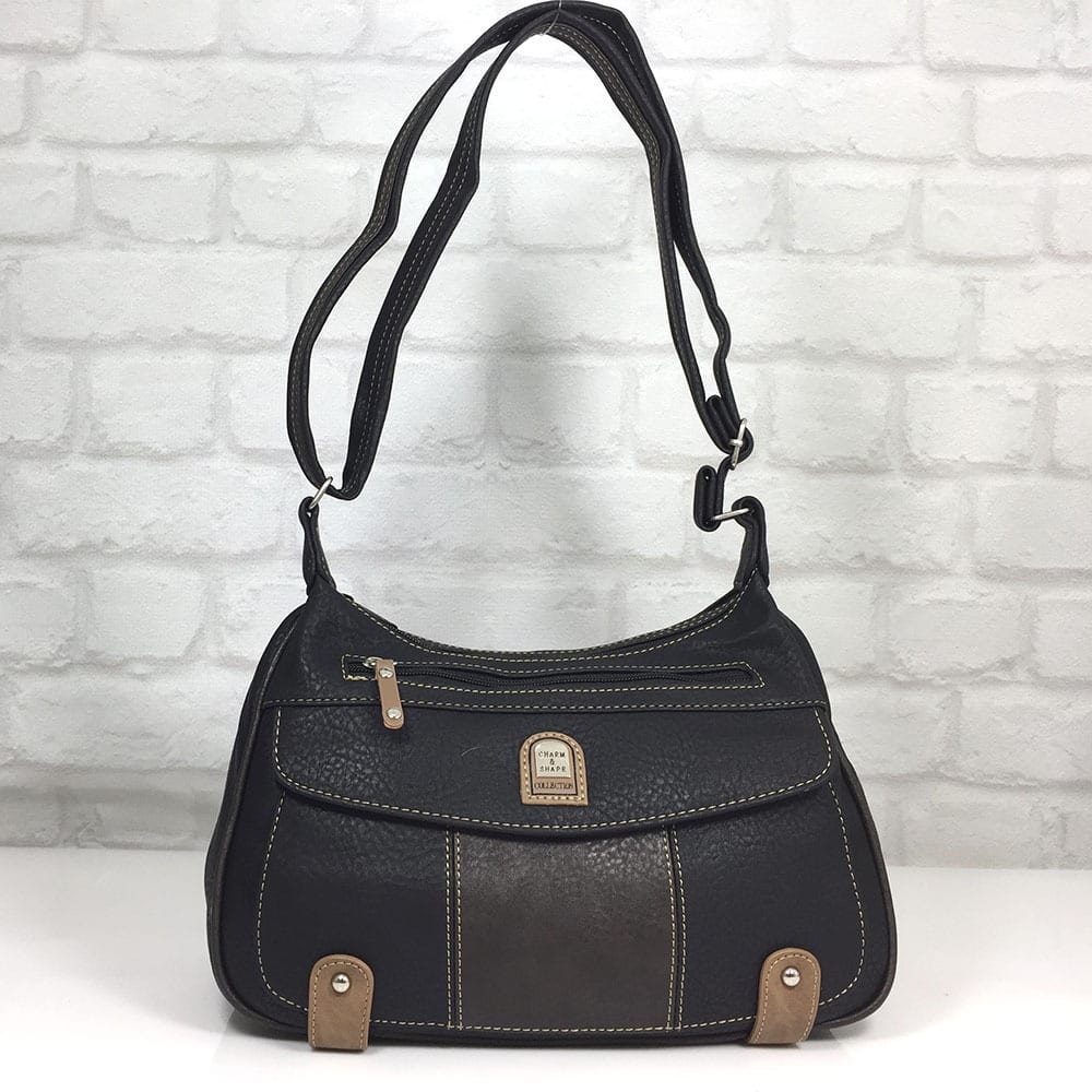 damska-chanta-56243k Чанта Еврика 56243Н черно с кафяво