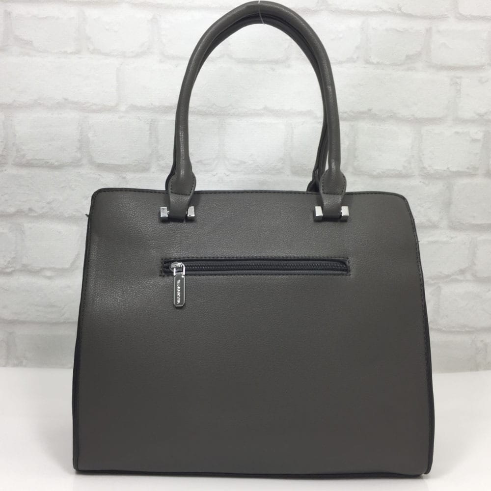 damska-chanta-326530-11 Дамска чанта Silvia Rosa сива , внос от Италия - EvrikaShop