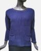 Дамски пуловер 648039ТС тъмно син
