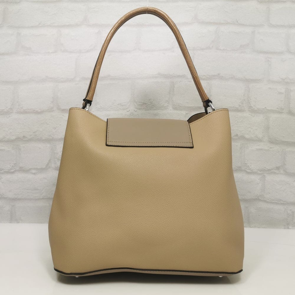 damska-chanta-35885-11 Италианска чанта Мария С бежова - EvrikaShop