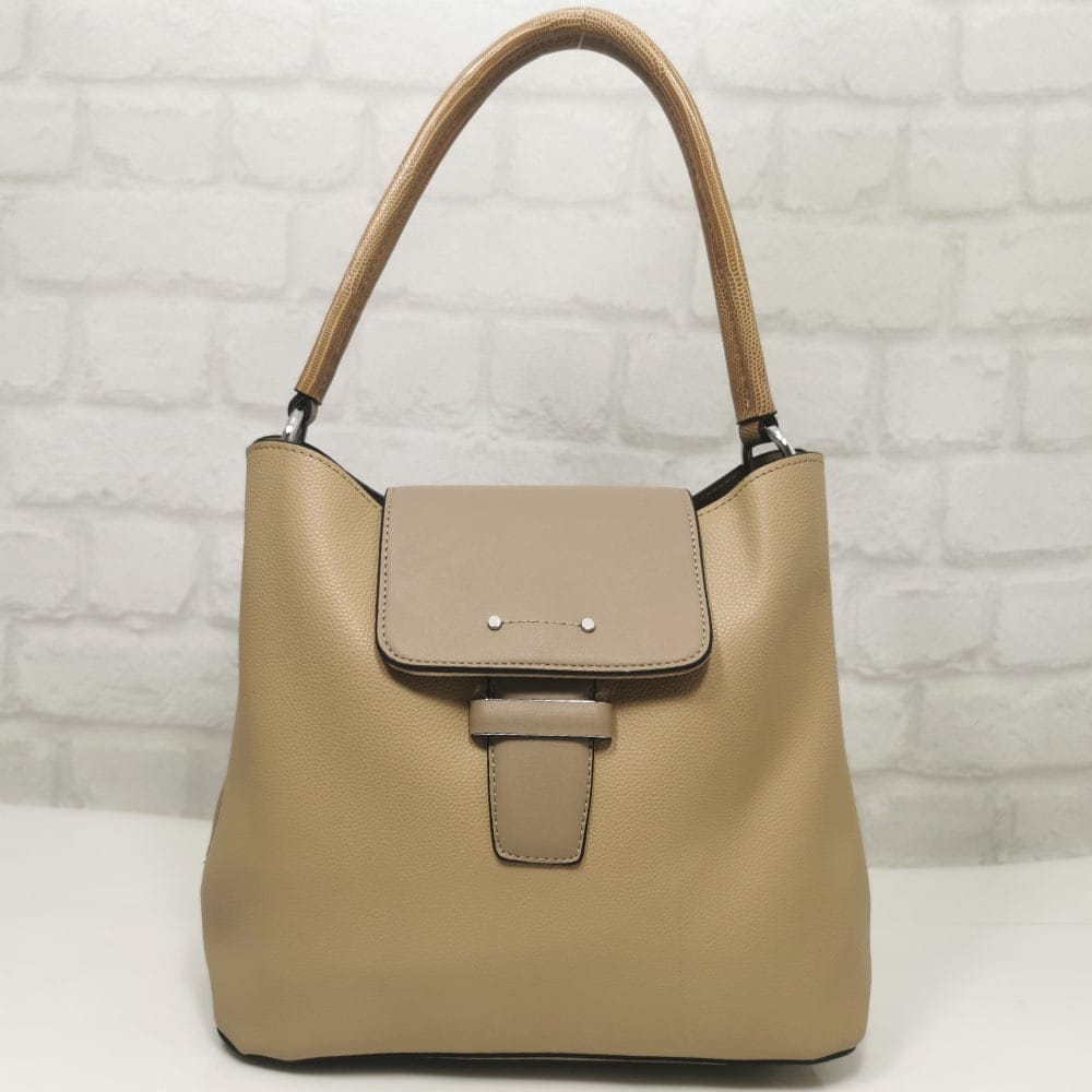 damska-chanta-35885-9 Италианска чанта Мария С бежова - EvrikaShop