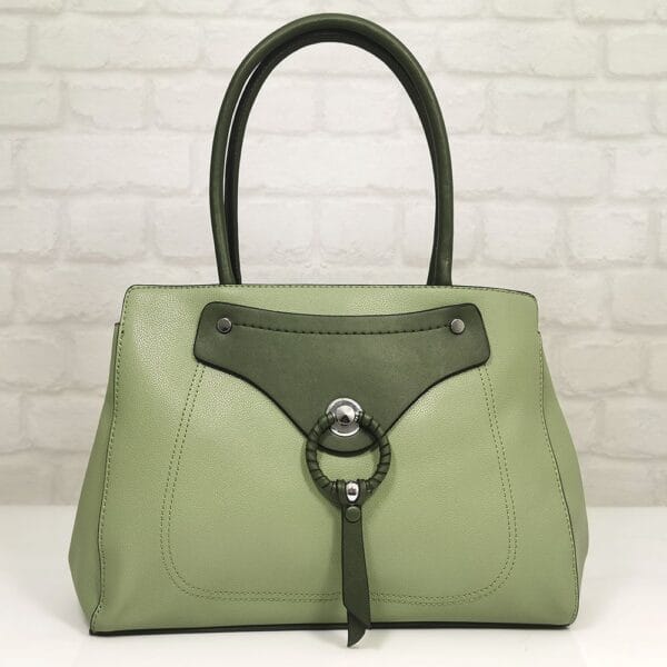 Италианска дамска чанта Мария зелена - EvrikaShop