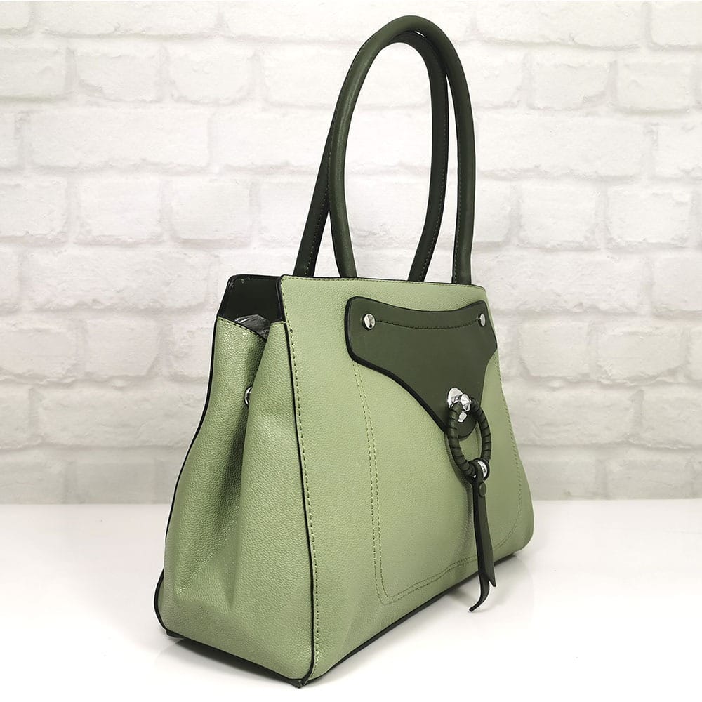 damska-chanta-35870-13 Италианска дамска чанта Мария зелена - EvrikaShop