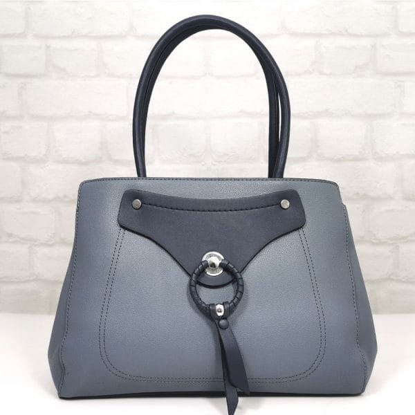Италианска дамска чанта Мария синя - EvrikaShop