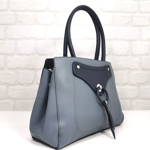 Италианска дамска чанта Мария синя - EvrikaShop
