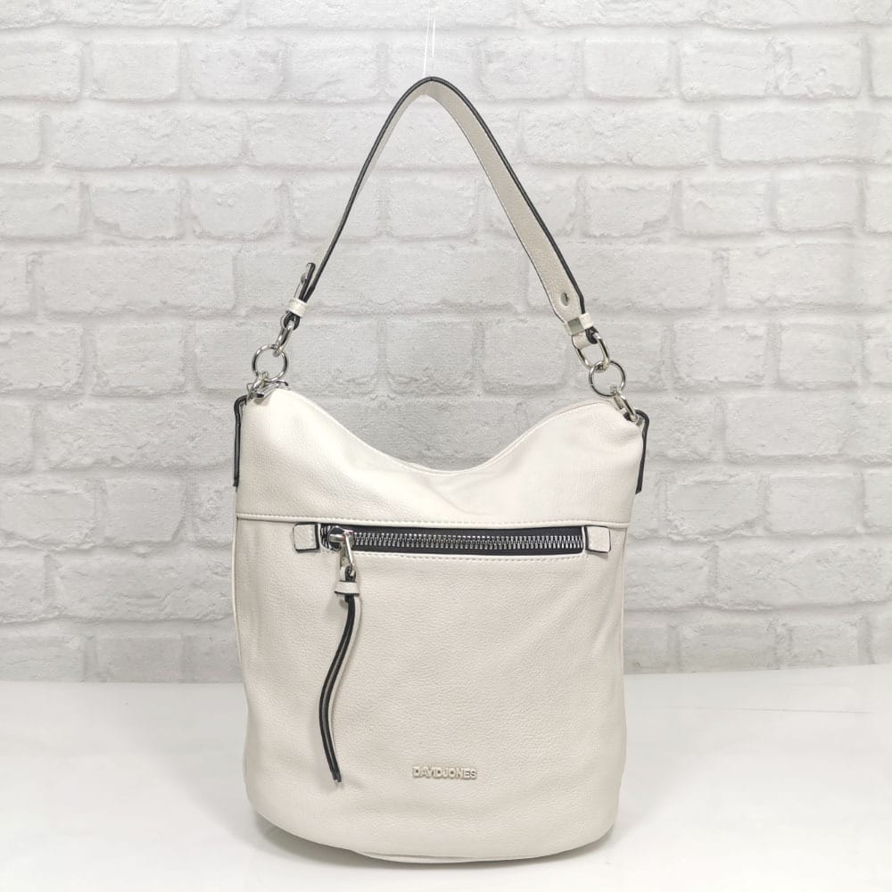 damska-chanta-David Jones-6296-1 Дамска чанта David Jones екрю, внос от Франция - EvrikaShop