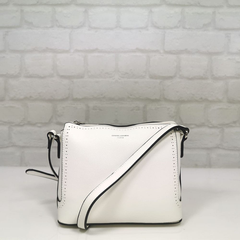 damska-chanta-David Jones-6300-1-6 Дамска чанта David Jones бяла, внос от Франция - EvrikaShop