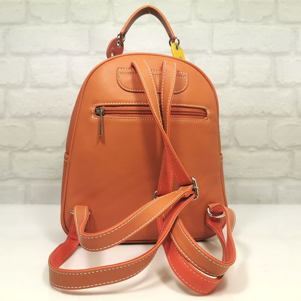 damska-ranichka-David Jones-CM 5624-2 Дамска раница David Jones оранжева - EvrikaShop