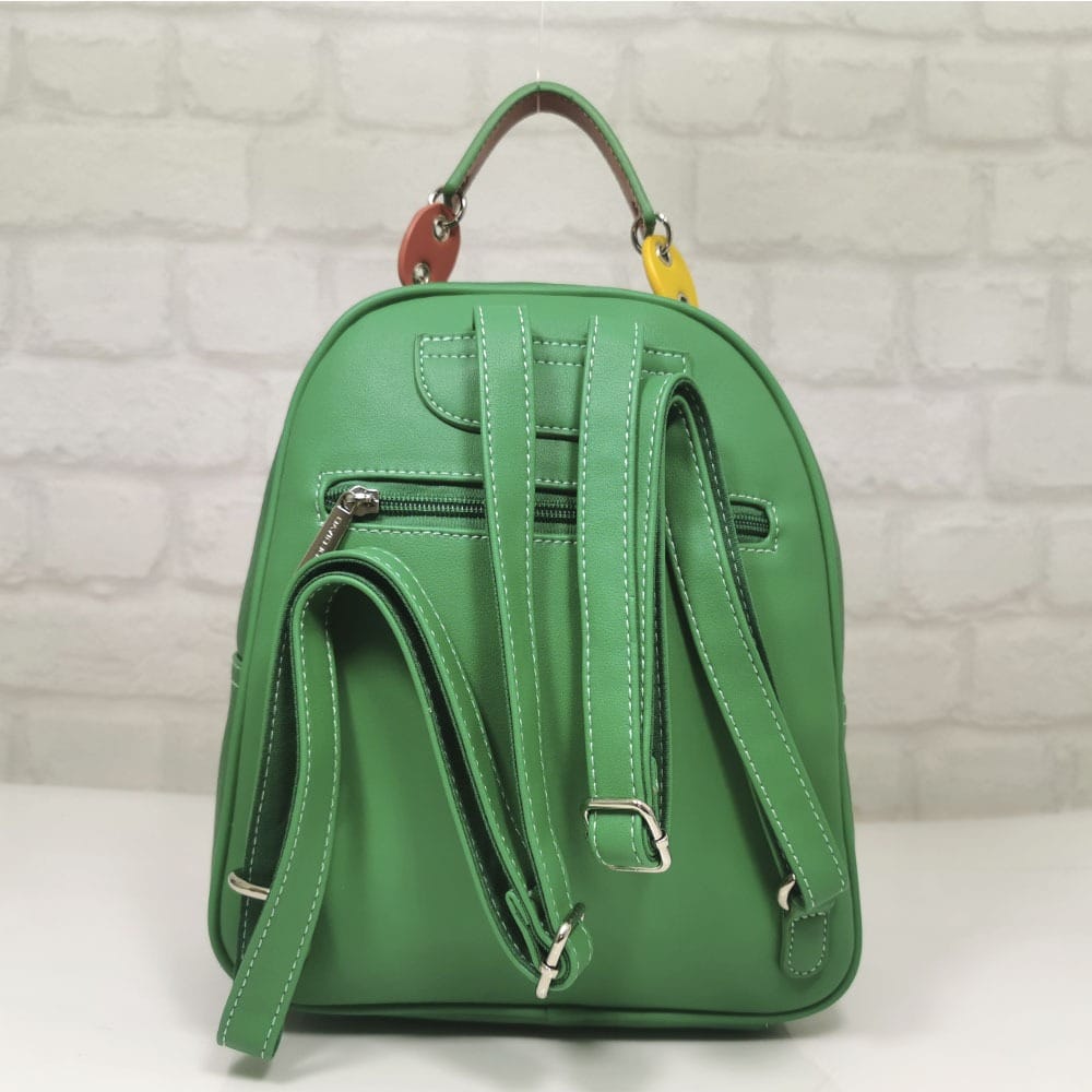 damska-ranichka-David Jones-CM 5624-8 Дамска раница David Jones зелена - EvrikaShop