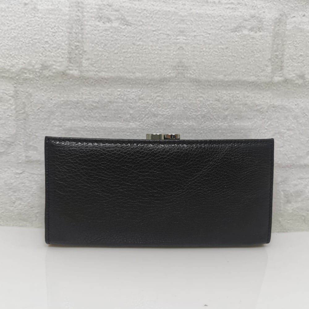 damsko-portmone-1519B-5 Голямо дамско портмоне естествена кожа черно - EvrikaShop