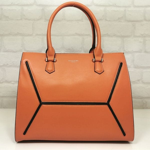 Дамска Чанта David Jones в цвят корал - EvrikaShop
