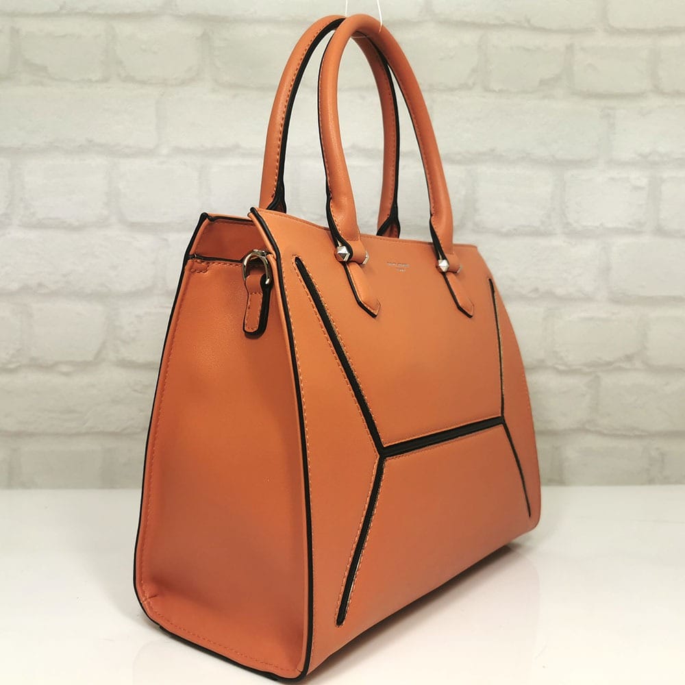 damska-chanta-David-Jones-6261-4-16 Дамска Чанта David Jones в цвят корал - EvrikaShop