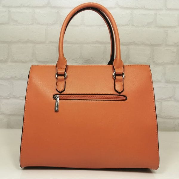 Дамска Чанта David Jones в цвят корал - EvrikaShop