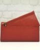 Дамско портмоне естествена кожа 1304СН червено голямо