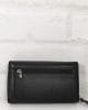 Дамско портмоне от естествена кожа 1000Н в черно, средно по големина