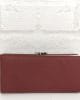 Дамско портмоне естествена кожа 1519БО бордо голямо