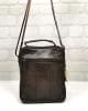 Чанта мъжка 536ТК тъмно кафява кожа,средно голяма