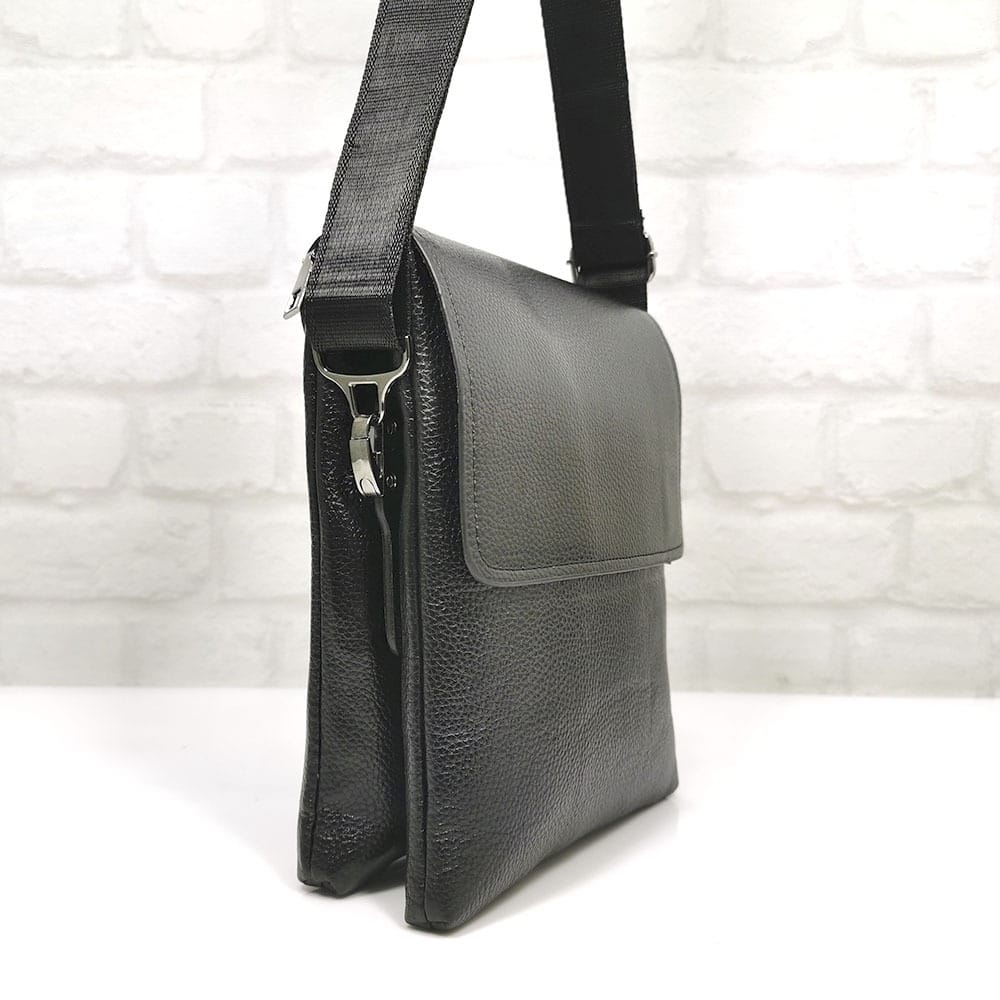 majka-chanta-9004-3-1 Голяма мъжка кожена чанта черна - онлайн магазин EvrikaShop