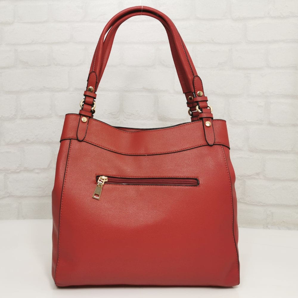 damska-chanta-351068-14 Италианска чанта Мария С червена - EvrikaShop