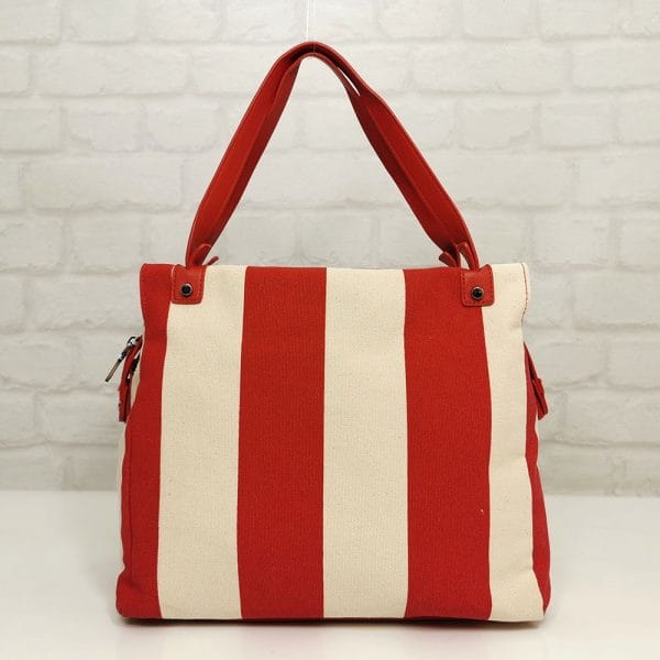 Дамска чанта Мария С червена с екрю - EvrikaShop