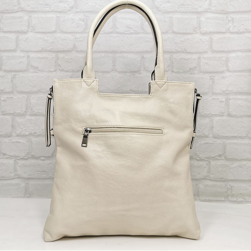 damska-chanta-351147-11 Дамска чанта Мария С екрю от Италия - EvrikaShop