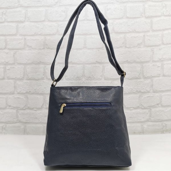Чанта Еврика тъмно синя от еко кожа - EvrikaShop