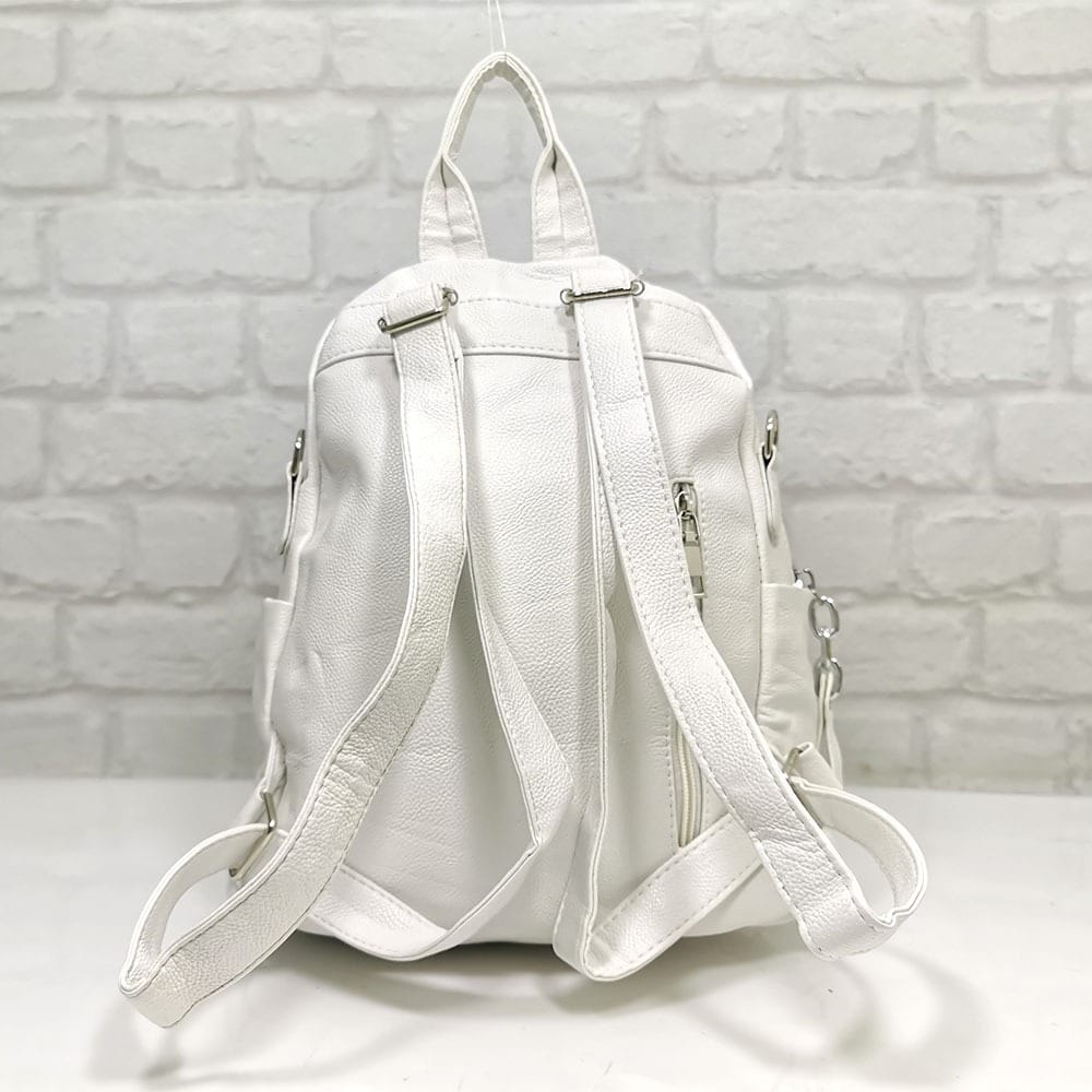 damska-ranica-0020-2 Дамска раница Еврика бяла, средно голяма - EvrikaShop